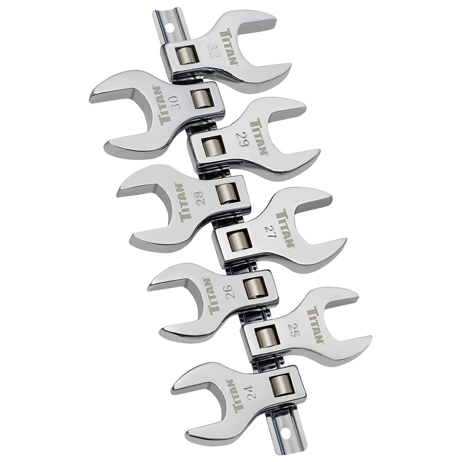 Titan™ 1/2" Drive Metric Jumbo Crowfoot Wrench Set